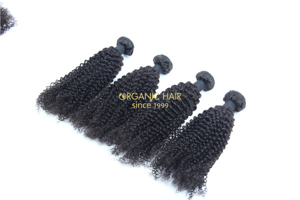 Afro kinky curly  human hair extensions wholesale